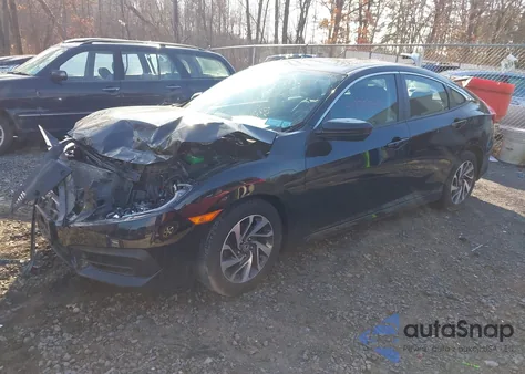 2018 Honda Civic Ex z USA, uszkodzony, nr VIN 2HGFC2F75JH601906